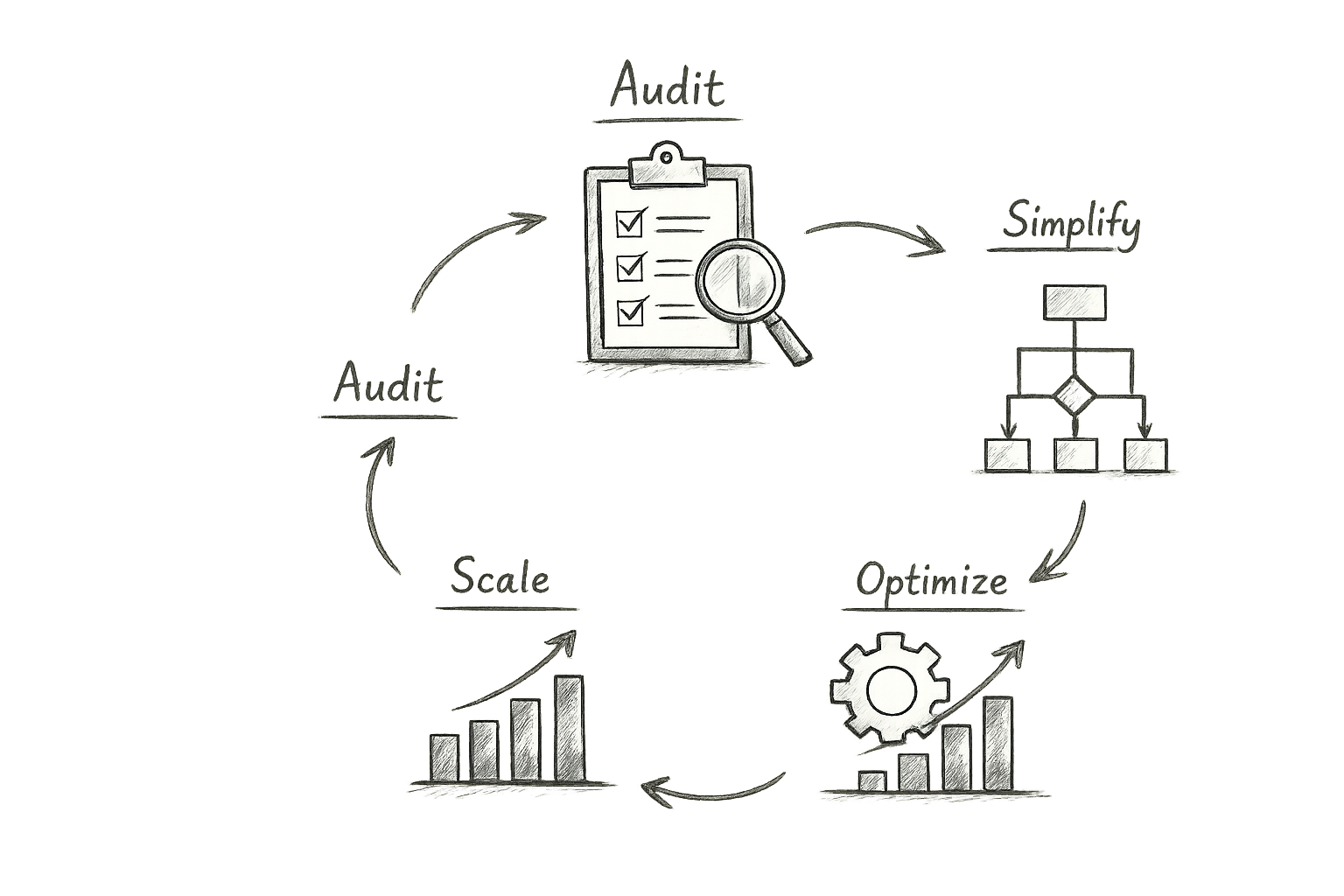 Audit Simplify Optimize Scale Process